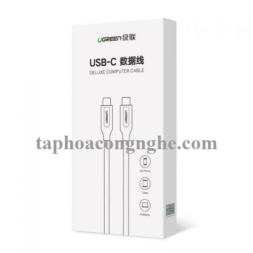 Ugreen 50229 0.5M màu đen Dây USB Type-C sang USB Type-C US266 30050229
